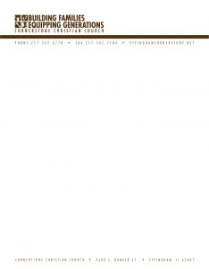 Cornerstone - Letterhead